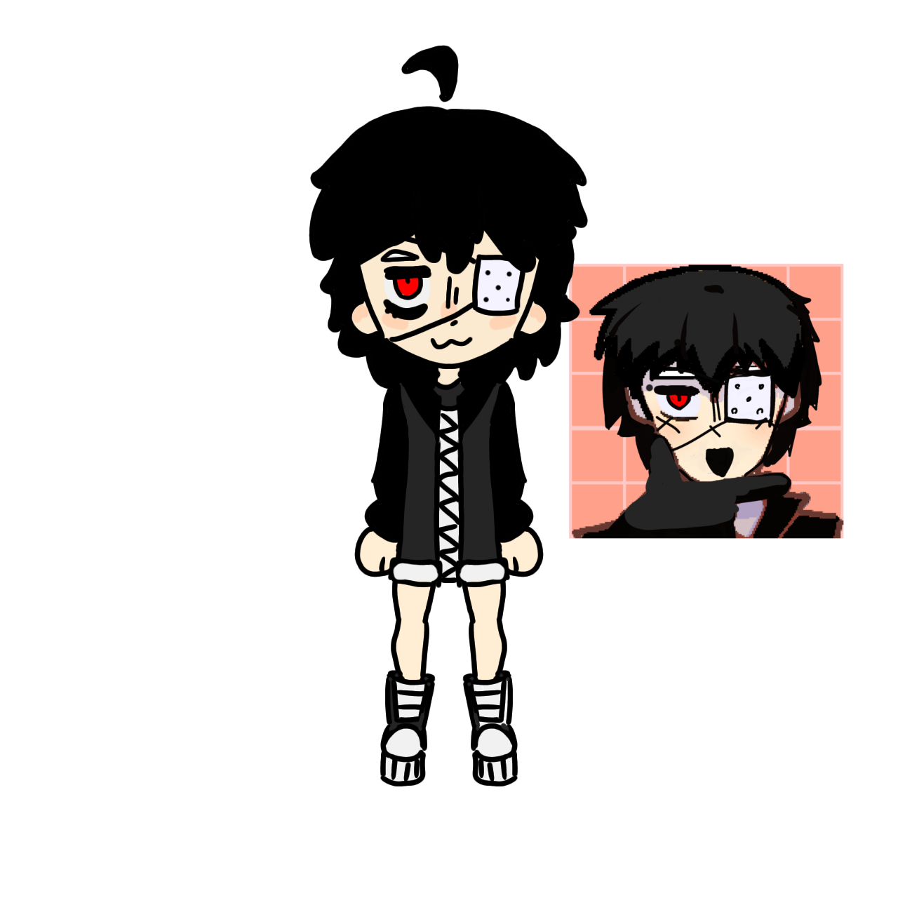 Boy with an eyepatch (Cady)