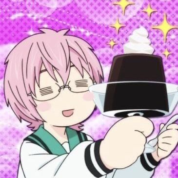 Picture of Kuriko holding a coffee jelly